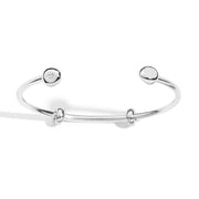 Bracciale Cuff Pepita DoDo in argento 925 con design minimalista e slider regolabili